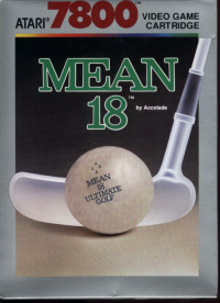 Mean 18 Ultimate Golf PAL Atari 7800 PAL box art